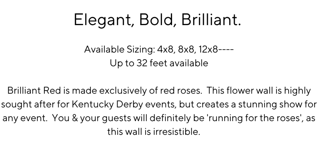 Red Rose Flower Wall